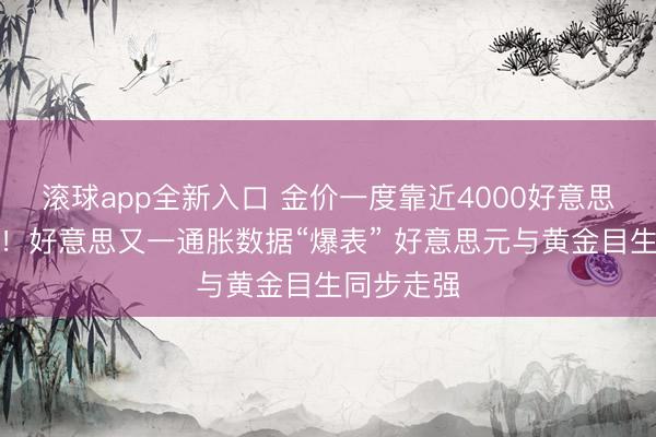 滚球app全新入口 金价一度靠近4000好意思元告诫线！好意思又一通胀数据“爆表” 好意思元与黄金目生同步走强