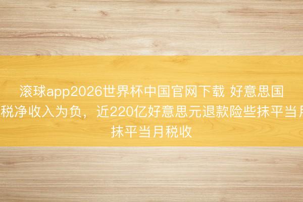 滚球app2026世界杯中国官网下载 好意思国5月关税净收入为负，近220亿好意思元退款险些抹平当月税收
