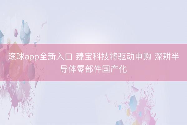 滚球app全新入口 臻宝科技将驱动申购 深耕半导体零部件国产化