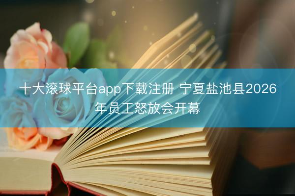 十大滚球平台app下载注册 宁夏盐池县2026年员工怒放会开幕